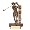 Female Golf Billboard Resin Series Trophy (6.5")